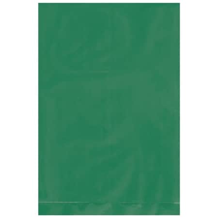 Bsc Preferred 4 x 6'' - 2 Mil Green Flat Poly Bags, 1000PK BUY04001323